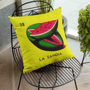 Cojines decorativos para sala modernos de loteria La sandia