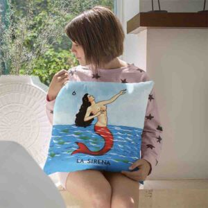 Cojines elegantes para sala loteria mexicana La sirena