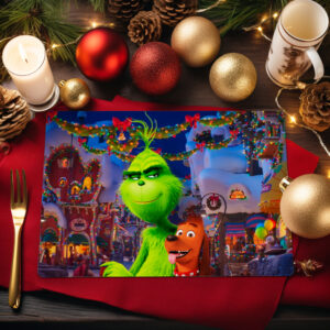 Manteles Individuales De Navidad Del Grinch