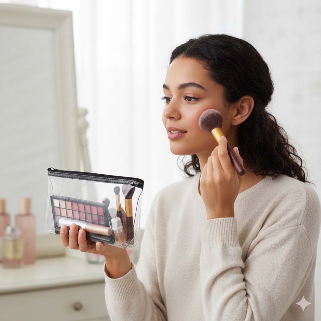Cosmetiquera Transparente🥰 de moda - Imagen 4
