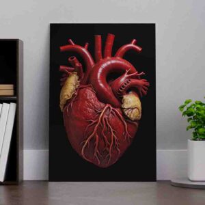 pinturas de corazones reales al rojo vivo