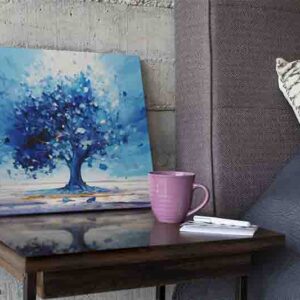 Cuadro arbol azul Brotes de Serenidad