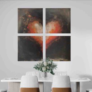 Cuadros de corazones estilo Goya