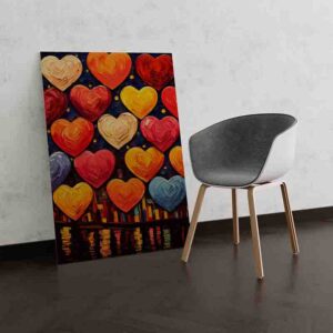Cuadros de corazones Estilo noche de van Gogh