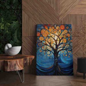Cuadro con arbol expresionismo surrealista