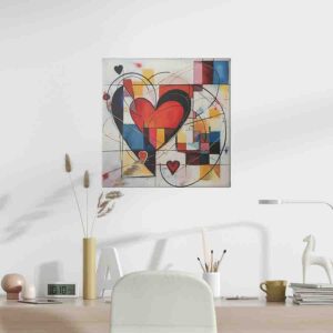 Pinturas de corazón minimalista Mosaico del Alma