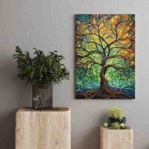 Pintura de arbol sublime vibracion