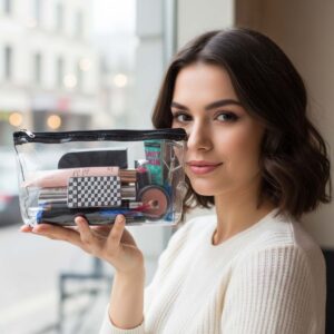 Cosmetiquera Transparente🥰 de moda