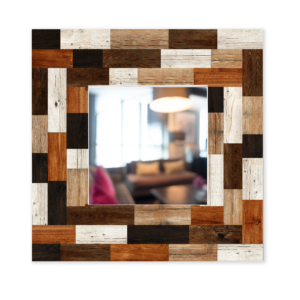 Espejo barato De diseño Madera Camino