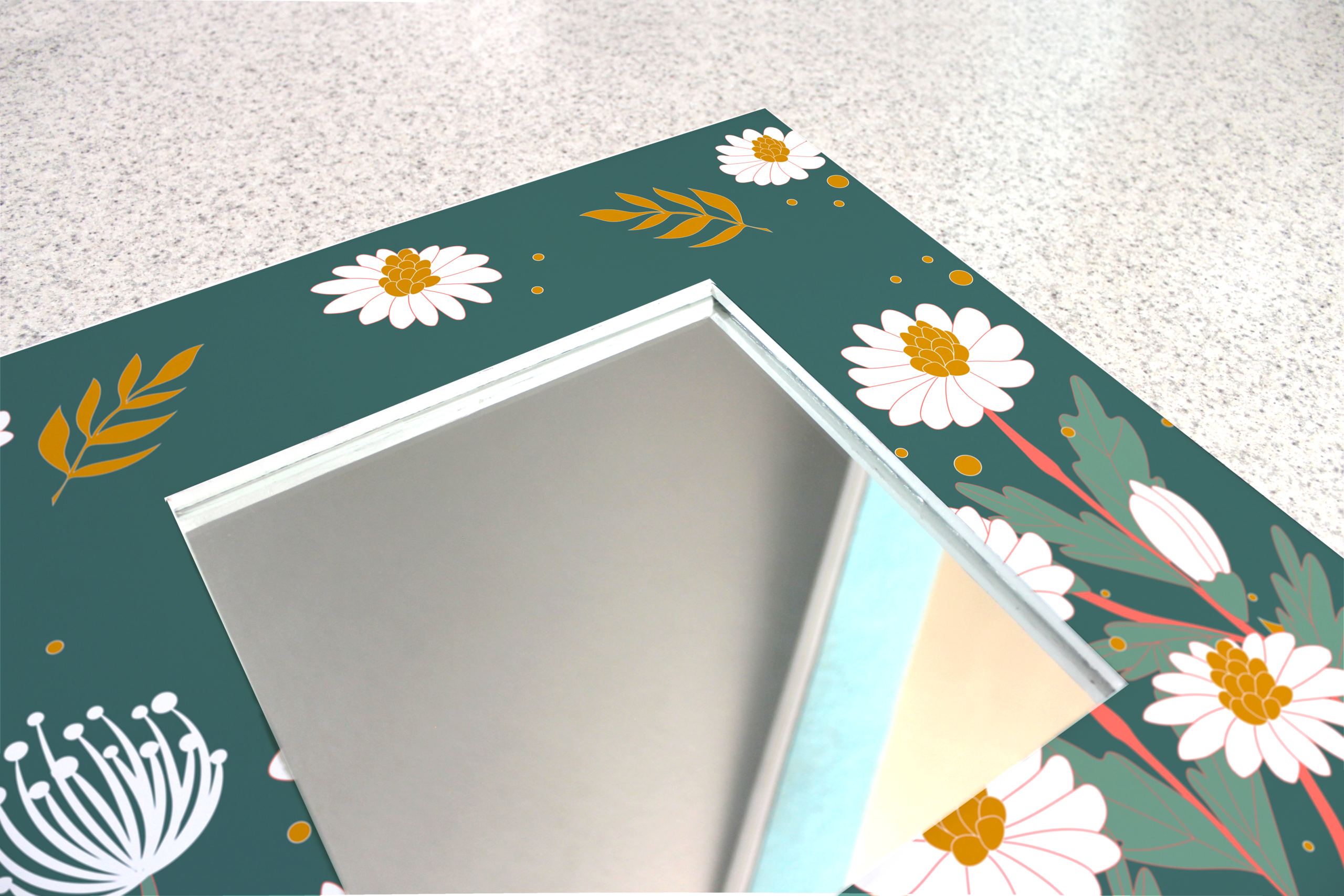 Espejo decorativo para pared De diseño Flores Dublín - Imagen 3