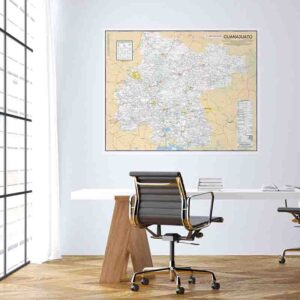 Mapa de Guanajuato gigante para pared