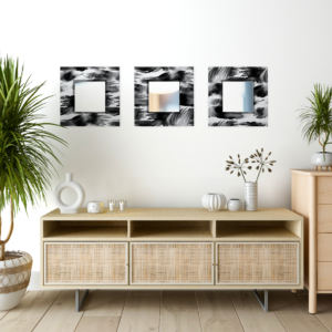 Black Sanzhi juego de 3 Espejos para decorar salas