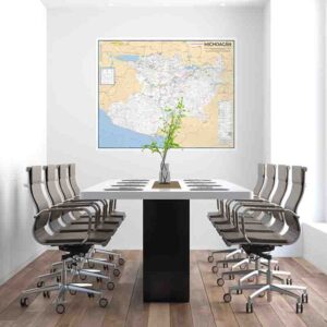 Mapa de Michoacan gigante para pared