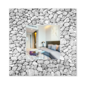 Espejo decorativo moderno blanco Pureza