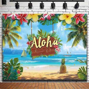 Decoración hawaiana Backdrop photocall MOD.HAWAIO13