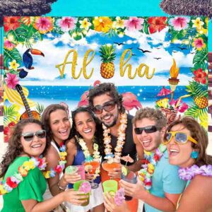 Backdrop decoración Fiesta temática hawaiana MOD.HAWAIOO4