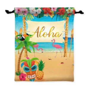 Bolsitas dulceros fiesta tematica hawaiana personalizados Mod.5