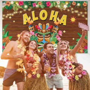 Temática hawaiana Backdrop decoración MOD.HAWAIOO5