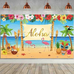 Temática decoración hawaiana adultos Backdrop MOD.HAWAIOO9