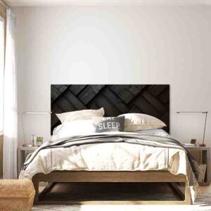 Cabecera flotante madera MOD. Abstracto negro