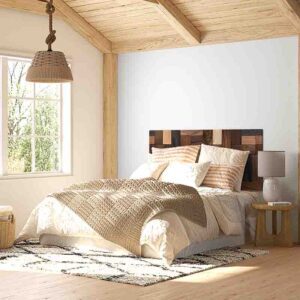 Cabeceras de madera para cama flotantes arce y caoba