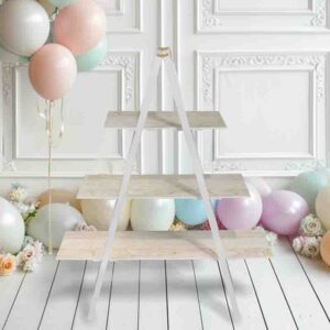 Candy bar escalera de dulces Portatil Madera MOD. Crema