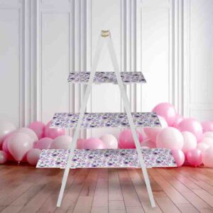 Escalera para postres Elegante Flores MOD. Encanto prupura