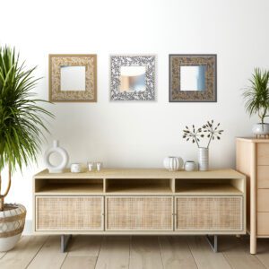 Olimpia Set de 3 Espejos decorativos para pared Vintage