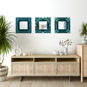 Espejos cuadrados Vintage Fitzgerald 3 pz