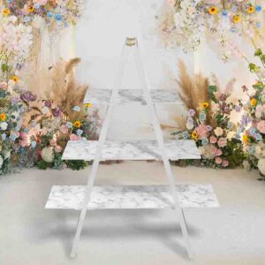 Escalera candy bar Practica Boda MOD. Marmol blanco