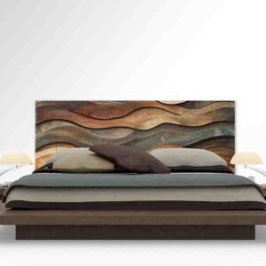Cabecera flotante madera modelo MOD. Olas En Movimiento