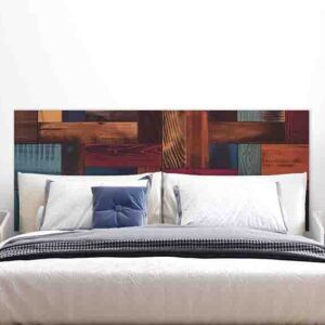 Cabeceras de madera elegantes MOD. Patrones de coloridos