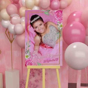 Letrero fiesta de quince Mod.12