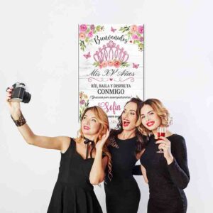 Letrero de bienvenida quinceañeras Mod.1