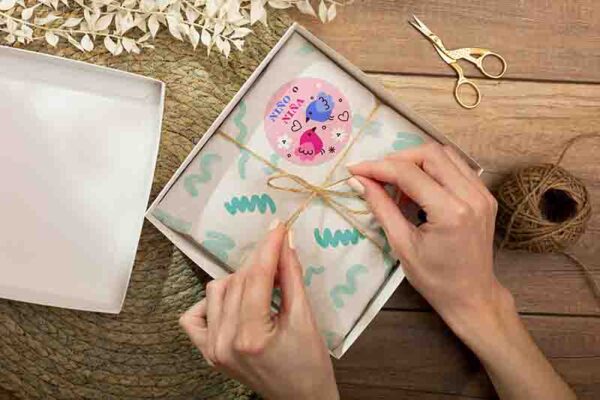 etiquetas adhesivas personalizadas decoración revelación de genero - Image 13