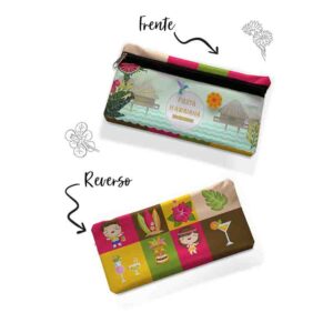 Estucheras lapicera recuerdo fiesta hawaiana Mod.2