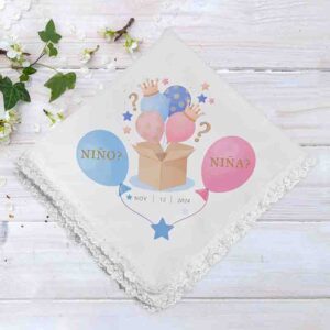 Servilletas de tela para mesa revelación de bebe Mod.3