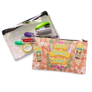 Estucheras lapicera fiesta tematica hawaiano Mod.3