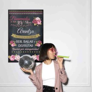 Letrero de bienvenida fiesta de 15 Mod.4