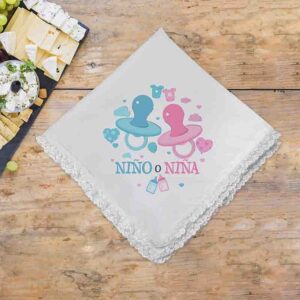 Servilletas personalizadas recuerdos para revelación de género Mod.5