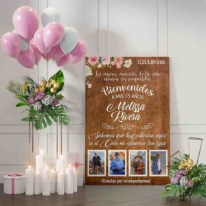 Letrero para fiestas de quince Mod.8