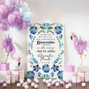 Letrero fiestas quinceañeras Mod.9