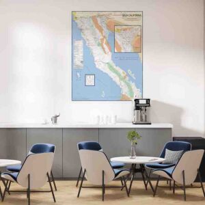 Mapa de Baja California gigante carreteras