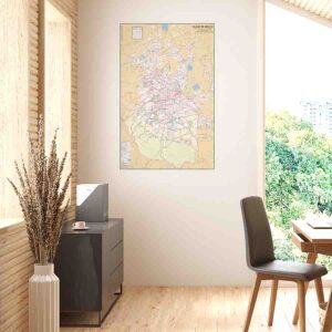 Mapa de Ciudad De México gigante carreteras