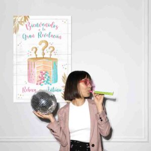 Letrero de bienvenida revelacion de genero Mod.1