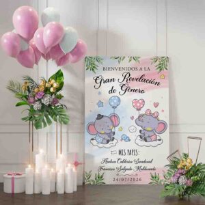 Letrero para revelacion de sexo Mod.2