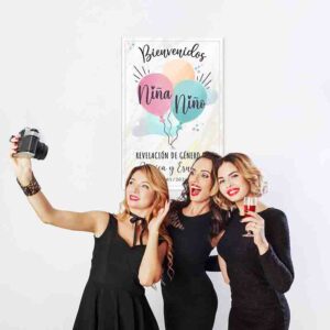 Letrero personalizado revelacion de genero Mod.4