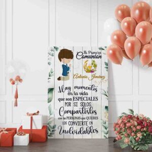 Mi primera comunion letrero bienvenida Mod.5