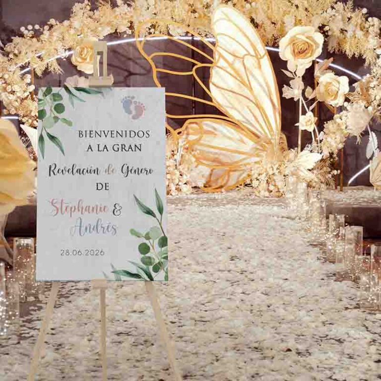 Revelacion de genero letrero decoracion Mod.5 | SuperCreativa