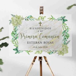 Letrero de primera comunion personalizado Mod.8